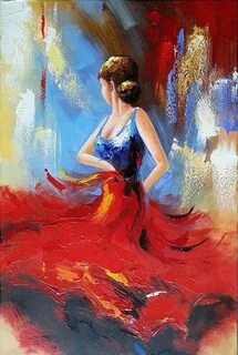 abstract-painting-ideas-woman-with-hair-in-a-bun-dancing-fla