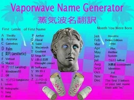 Vaporwave Name Generator - Imgur