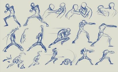 Action Warmup by Tongman on deviantART Art reference poses, 