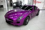 purple Mercedes Purple car, Chrome cars, Car wrap