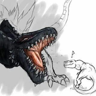 Godzilla vs T Rex DReager1.com