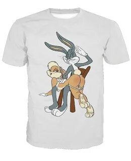 Anti Samely New fashion 3D men's Bugs Bunny print casual sho