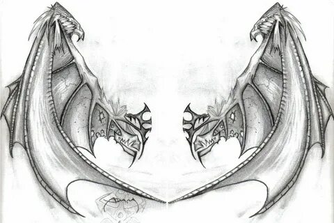 Dragon_Wings by thenecroscope on DeviantArt Dragon sketch, W