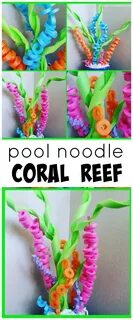 Pool Noodle Coral Reef Craft - Crafty Morning Coral reef cra