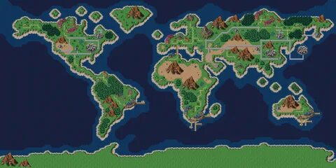 Earth map in chrono trigger style by Dr-Shellos Chrono trigg