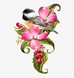 Botanical Drawing Bird - Whitelotous 5d Diy Flower And Bird 