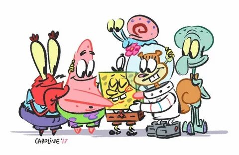 Caroline johtaja Spongebob drawings, Spongebob funny, Sponge
