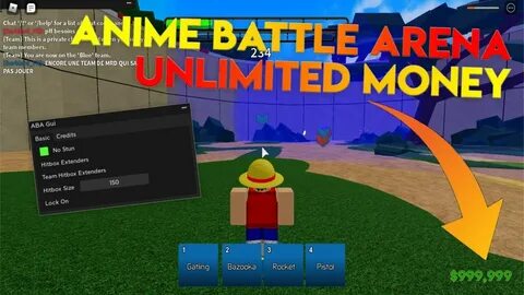 NEW Roblox Anime Battle Arena Script/Hack Inf Money, No Stun