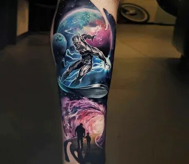 Silver Surfer tattoo by Alexander Kolbasov Photo 30569