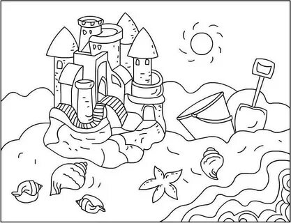 The top 20 Ideas About Sand Castle Coloring Pages - Best Col