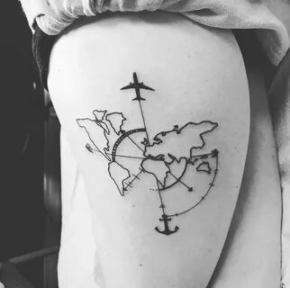 Travel Tattoos Adventure tattoo, Map tattoos, Travel tattoo