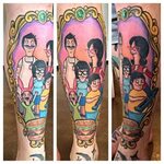 Bob's Burgers piece done by Ellie Maher at Tailwind Tattoo i