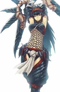 Female Nargacuga Armor . モ ン ス タ-ハ ン タ-, モ ン ハ ン イ ラ ス ト, 女 