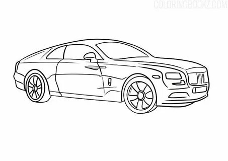 Rolls-Royce Wraith Coloring Page - Coloring Books #rollsroyc