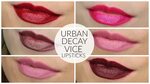 Trying On Lipsticks: Wende's Top 10 Urban Decay Vice Shades 