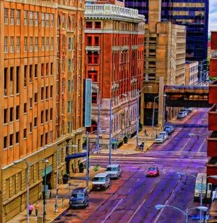 Downtown Dayton Ohio Photograph by D W Steinbarger Fine Art 