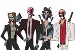 the gang Payday 2, Comic illustration, Character design