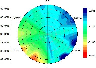 Help Online - Origin Help - Polar Contour from XYZ Data