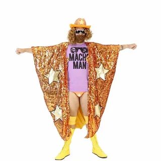 WWE Randy Savage Macho Man Madness Sequin Costume Cape Sequi