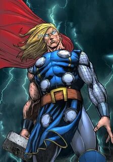 Super Hero Center Thor comic art, Thor, Marvel thor