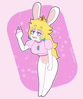 Rabbid Peach is neat by AbbiBunBun -- Fur Affinity dot net