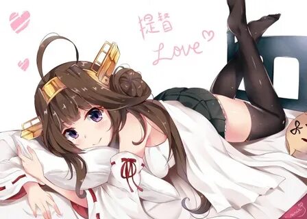 Download 1920x1200 Kongou, Kantai Collection, Lying Down, Br