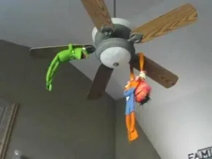 The Muppets - Kermit & Animal Spinning on a Ceiling Fan! - Y