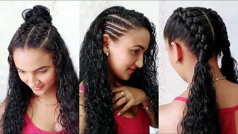 Peinados Deportivos en Cabello Rizado / Sporty Hairstyles / 