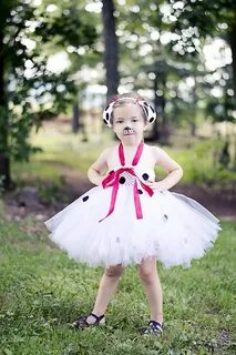 Cruella Deville and Dalmatian tutu dresses 101 Dalmatian set