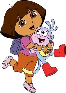 Dora The Explorer Clip Art - Dora And Boots Png Transparent 