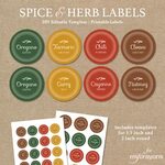 Editable Spice Jar Labels // DIY Printable Kitchen Labels //