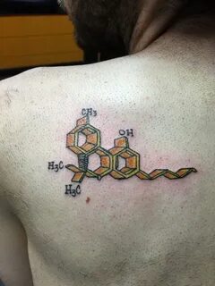 Thc Tattoo Molecule - tattoo arm men