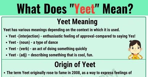 What Does Yeet Me Mean - DMEANINGA