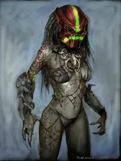 Female Predator concept art for the female predator that rr 