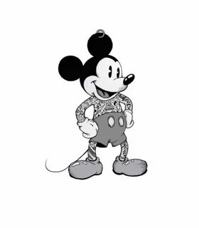 Got ink? Mickey got inked!! Tatted Up Mickey tattoo, Mouse t