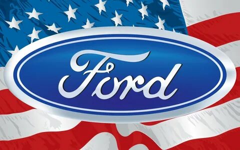 Обои Логотип Форд на фоне флага США " Скачать красивые HD об