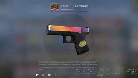 Glock-18 Gradient Fade CS GO prosto z fabryki - 7583293570 -