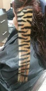 Animal Print (efecto de color) Tiger hair, Hair stenciling, 