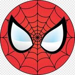 Spider-man Mask Logo Png Clipart - Spiderman Face Circle - 6