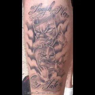 Laugh Now Cry Later Tattoo On Chest * Arm Tattoo Sites
