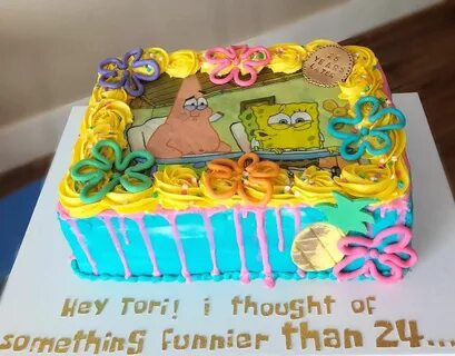 Spongebob 25th birthday cake. BONNIECAKES. 25th birthday cak