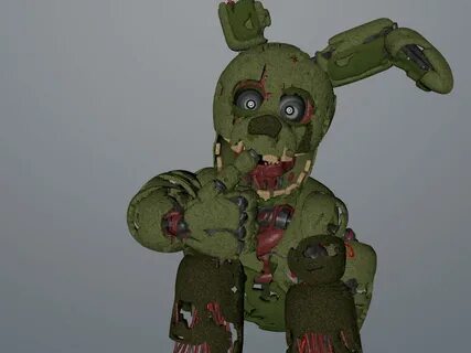 C4D Springtrap V4 NO BONES :D by WitheredFoxyArt on DeviantA