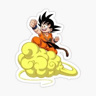 Goku Flying Nimbus Stickers Redbubble