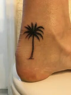 Yatted. #tattoo #little #ankle #palmtree #florida Hip tattoo