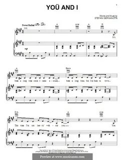 S. Germanotta: You and I (Lady Gaga) ноты на MusicaNeo