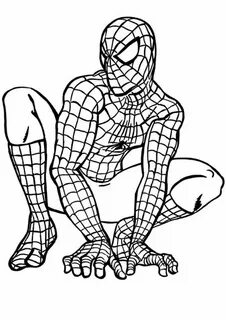 dibujos para colorear hombre araña para imprimir Superhero c