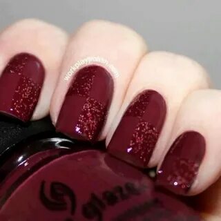 Cranberry Red Nails Glamorous nails, Cute nails, Burgundy na