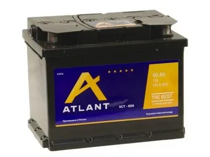 Аккумулятор ATLANT 6СТ-60 (п.п.) д242ш175в190/510