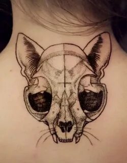 #craine #cat Cat skull tattoo, Animal skull tattoos, Skull t