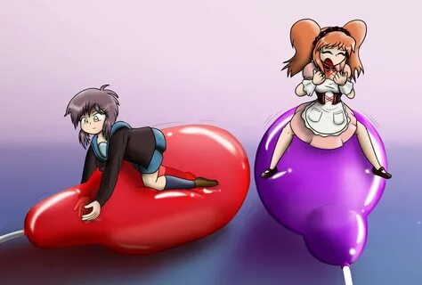 Commission - Yuki and Mikuru by Thiridian Yuki, Balloons, My